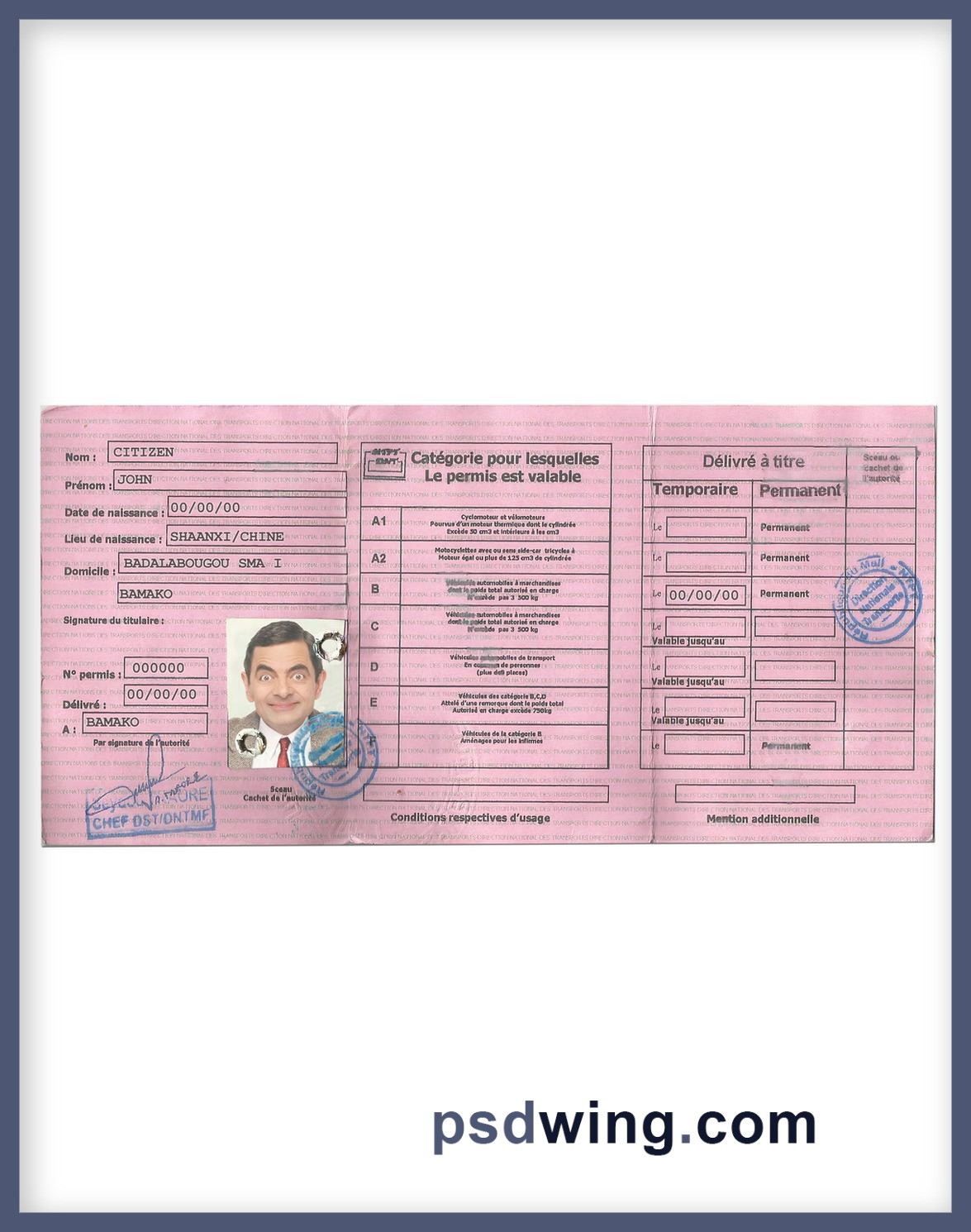 Mali Driving License